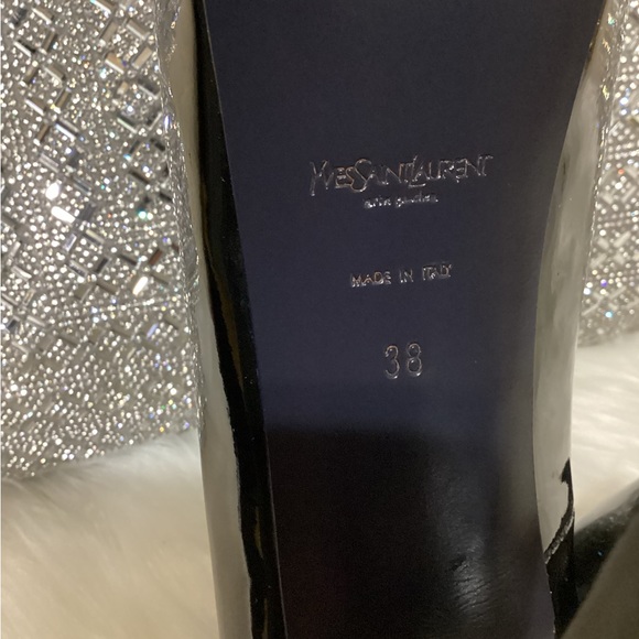 Authentic Saint Laurent black heels size 38 - Picture 10 of 11